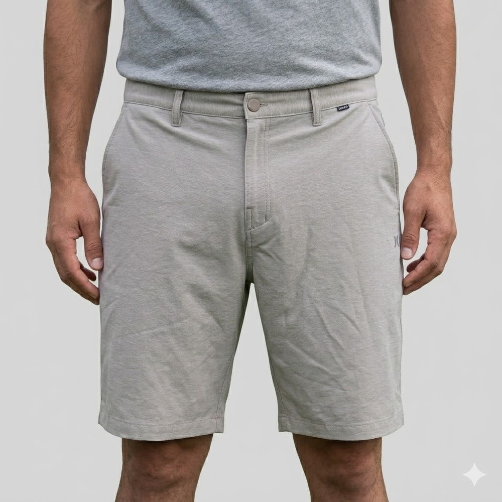 Hurley‎ Hybrid Shorts Dri-FIT Performance Heather Gray Size 40